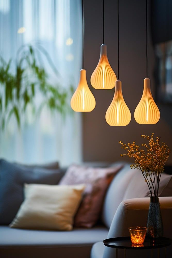 yellow home decor lights