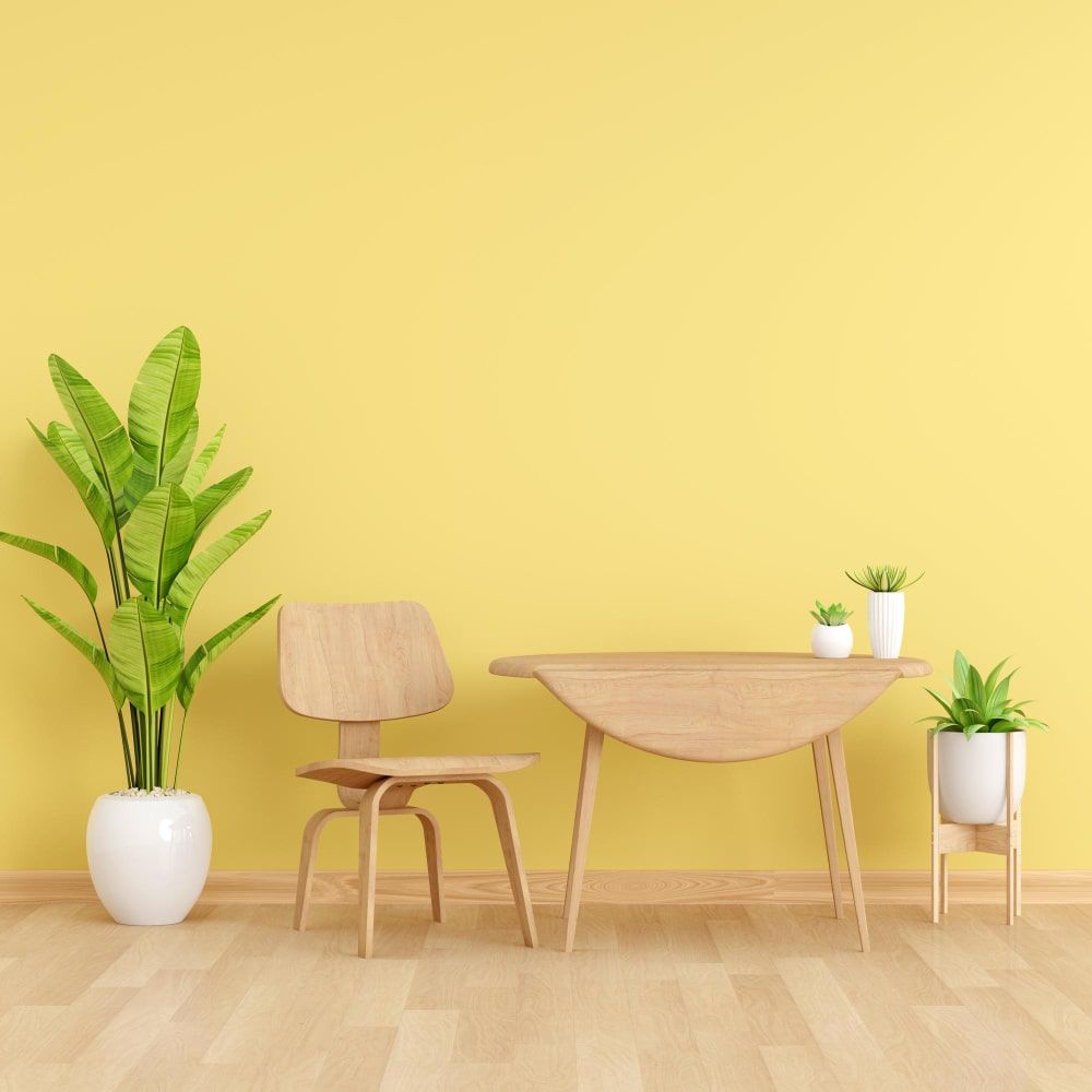 pale yellow wall paint ideas