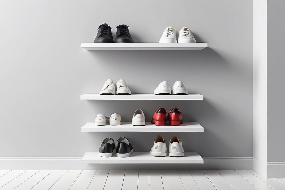 wall mounted shoe rack 