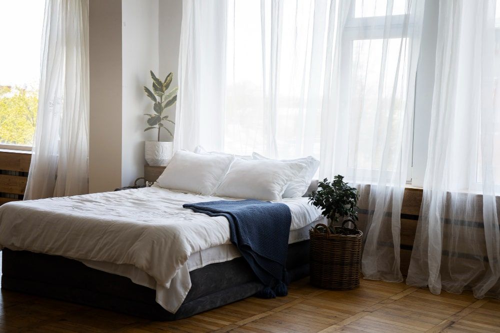 curtains in bedroom home decor