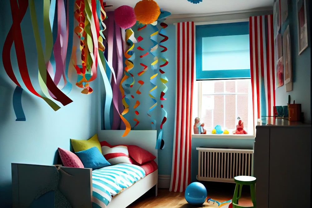 colourful ceiling design