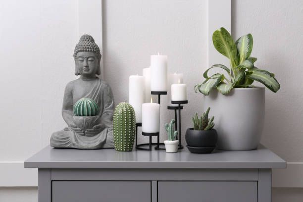sculptures added the beautiful look in home