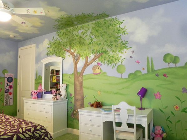 clouds on bedroom ceiling