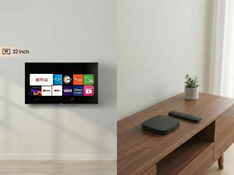 32 Inches TV with Media Streaming Device