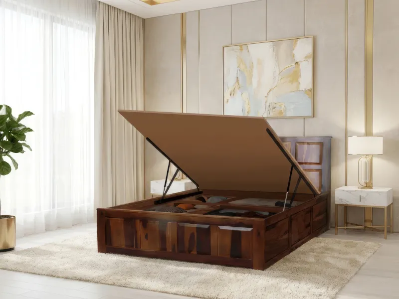 Alexa Queen Bed with Hydraulic Storage