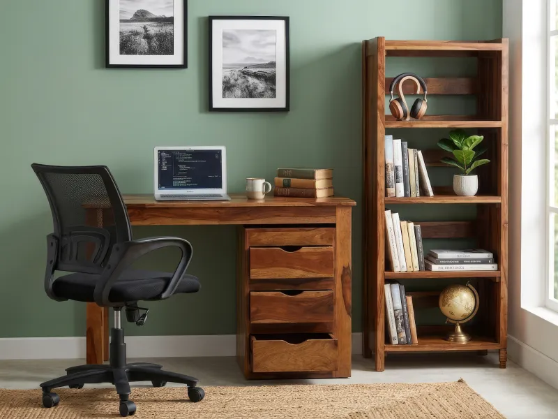 Alexa Complete Study Combo With Ergonomic Chair