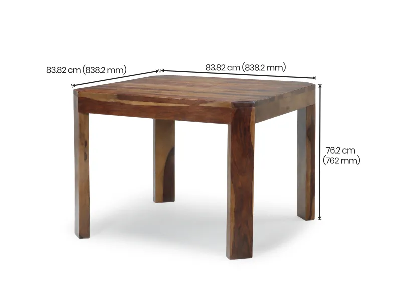 Alexa 4 Seater Dining Table with 4 Wooden Chairs