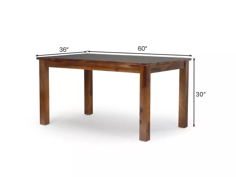 Alexa Solid Wood 6 Seater Dining Table