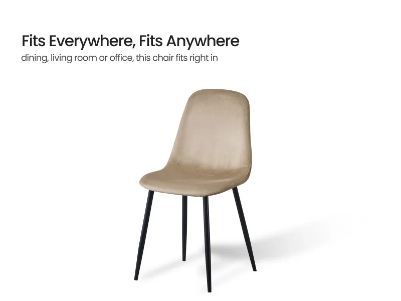 Alexa Solid Wood 6 Seater Dining with Joey Beige Chairs