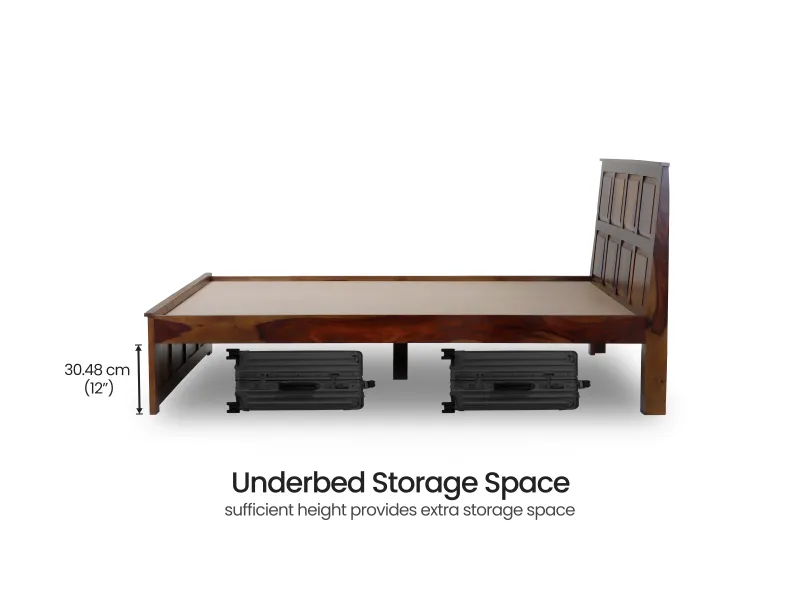 Alexa Solid Wood Queen Size Double Bed