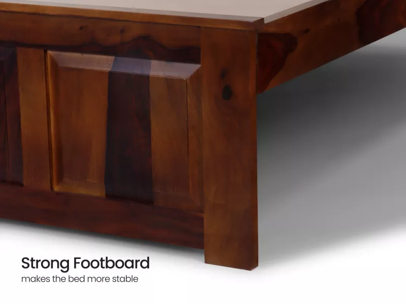 Alexa Solid Wood Queen Size Double Bed