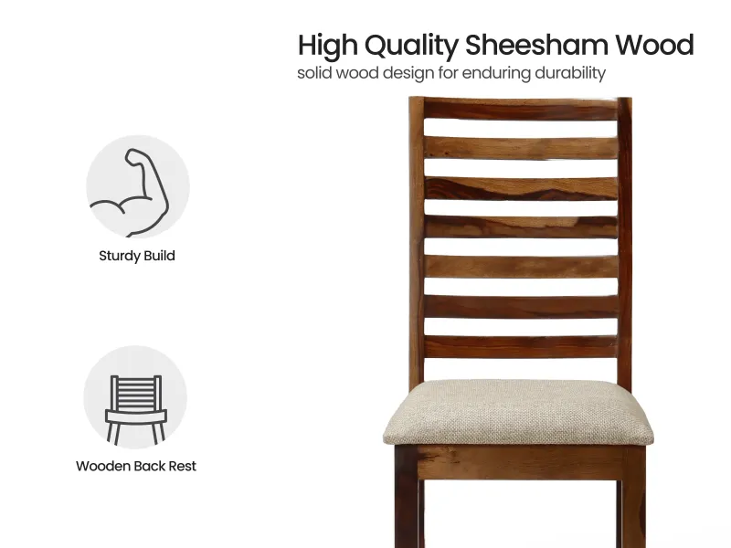 Alexa Study Table with Wooden Chair