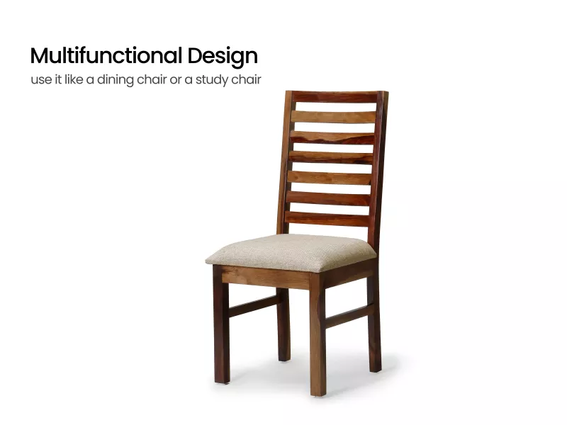 Alexa Study Table with Wooden Chair