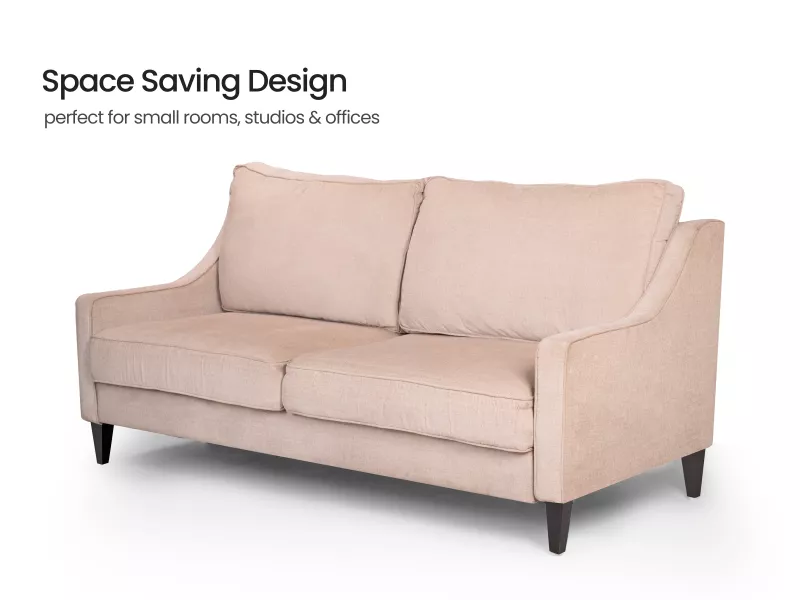 Aster 3 Seater Lounger in Beige Color