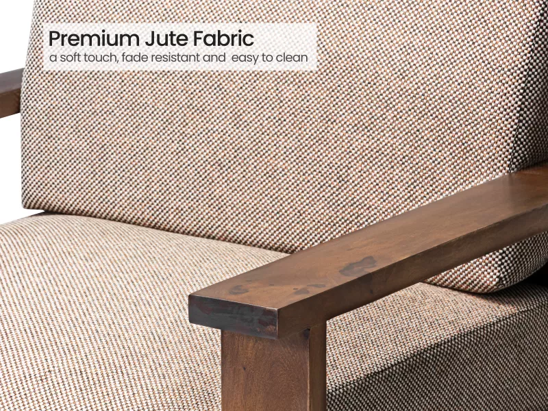 Athena Wooden Sofa - 3 Seater