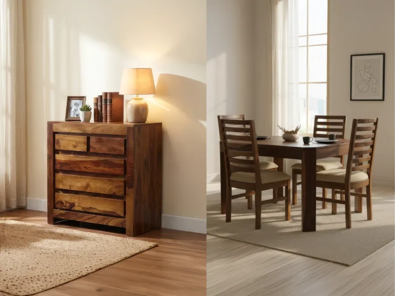 Alexa 4 Seater Dining & Chest Combo