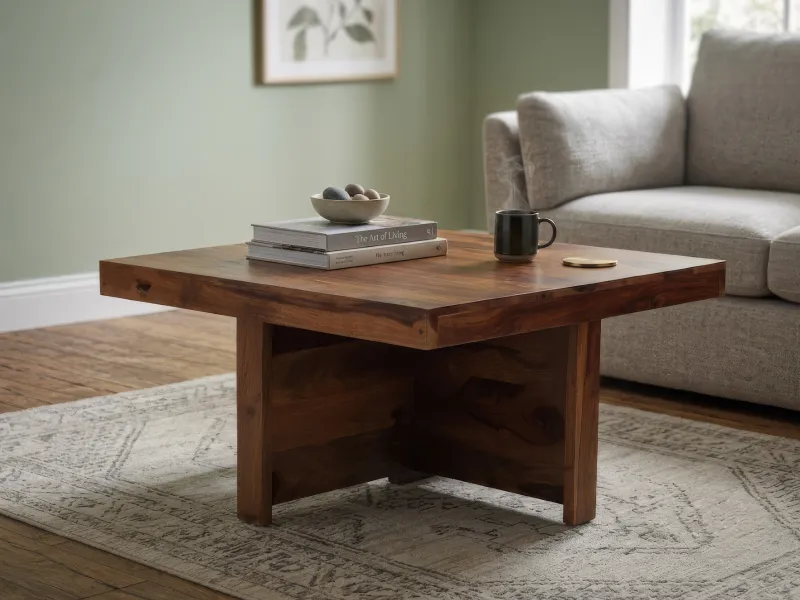 Belle Solid Wood Coffee Table