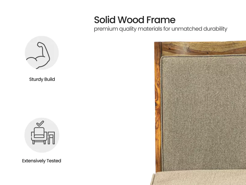 Belle Solid Wood 6 Seater Dining Set