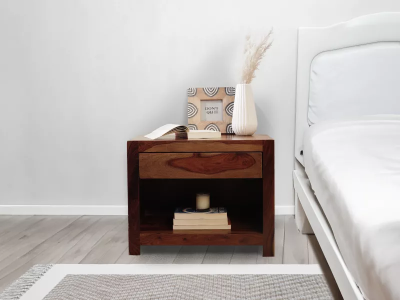 Belle Solid Wood Bedside Table