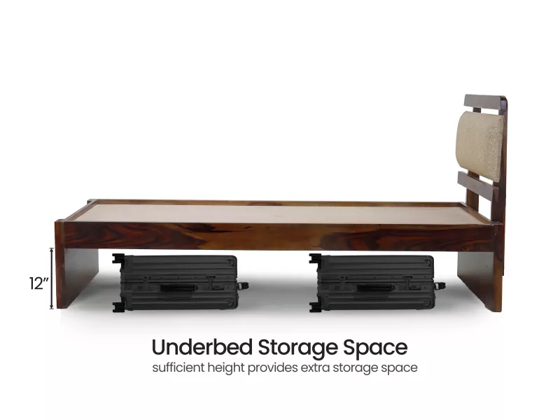 Belle Solid Wood Single Bed