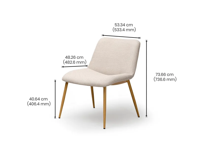 Cooper Lounge Chair in Beige Color