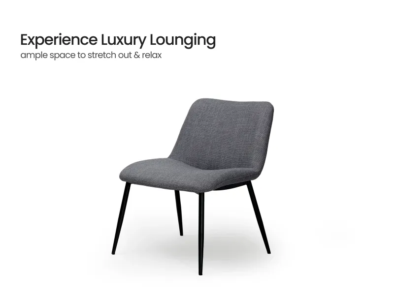 Cooper Lounge Chair in Grey Color