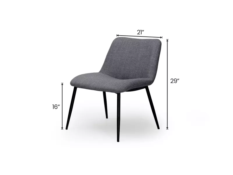 Cooper Lounge Chair in Grey Color