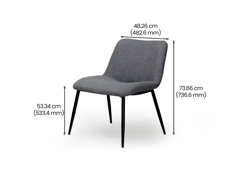 Cooper Lounge Chair in Grey Color