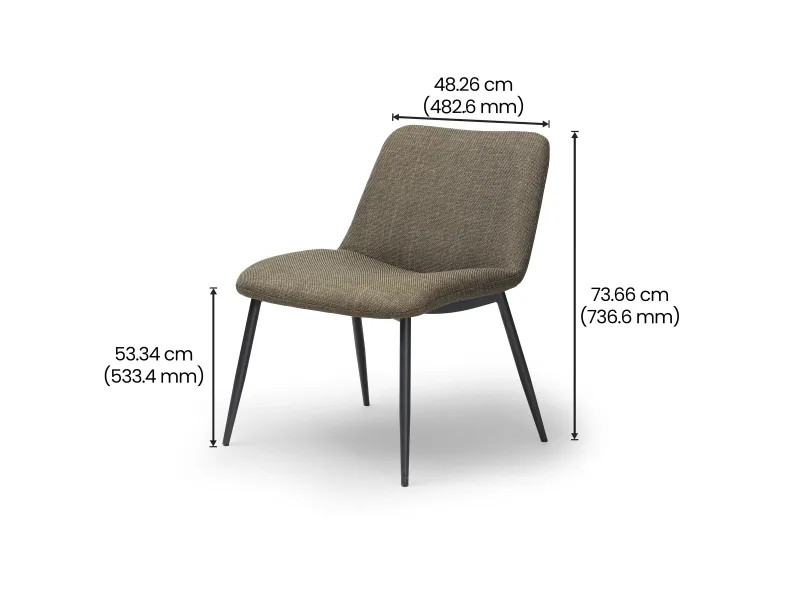 Cooper Lounge Chair in Olive Color