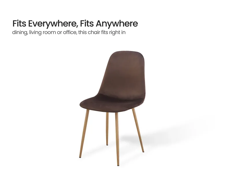 Daisy 4 Seater Dining Table with Joey Brown Chair