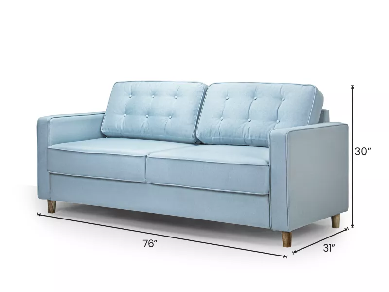 Dexter 3 Seater Sofa in Blue Color