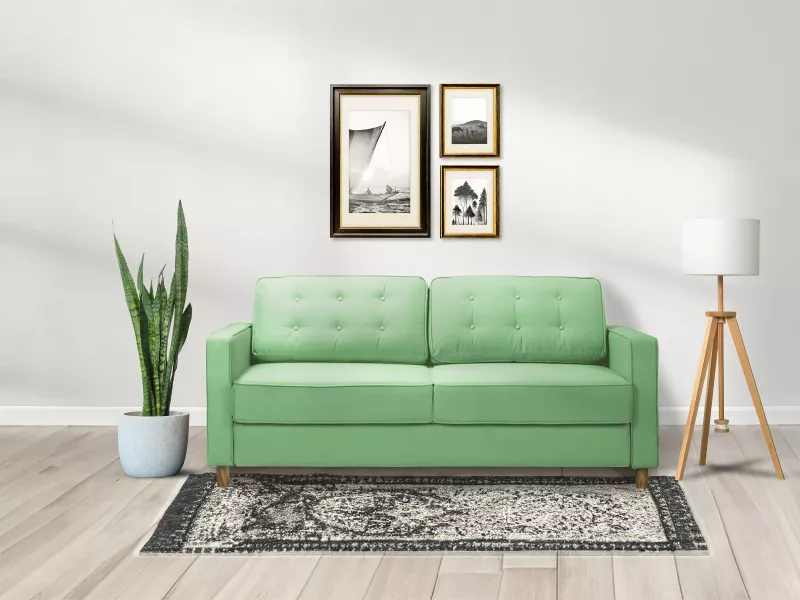 Dexter 3 Seater Sofa in Green Color