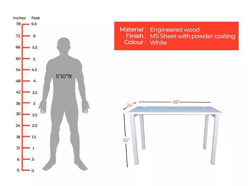 Eco Engineered Wood Office Table