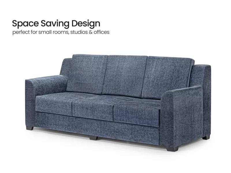 Erica Upholstered 3 Seater Sofa in Livid Color