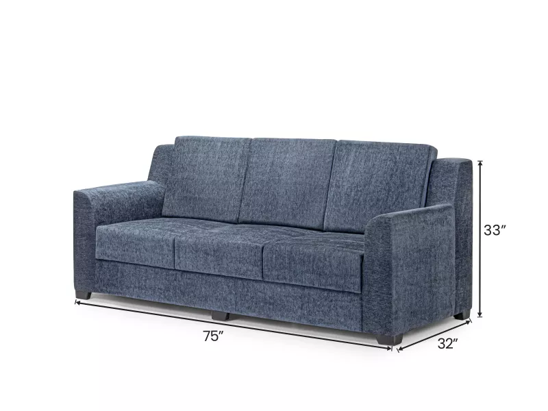 Erica Upholstered 3 Seater Sofa in Livid Color