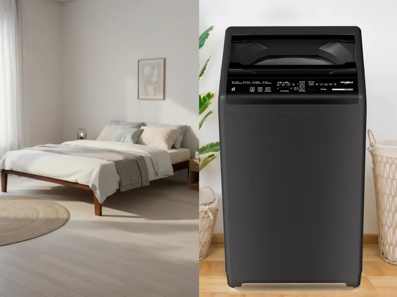 Hugo Queen Size Bed with Washing Machine Top Load
