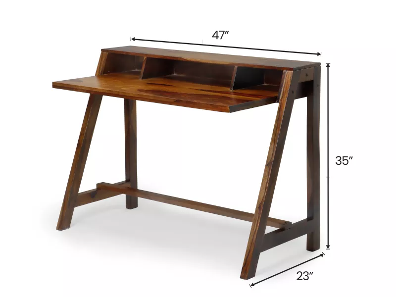 Hugo Study Table with Ergonomic Chair and Bookshelf