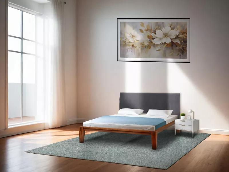 Jade Solid Wood Queen Size Double Bed