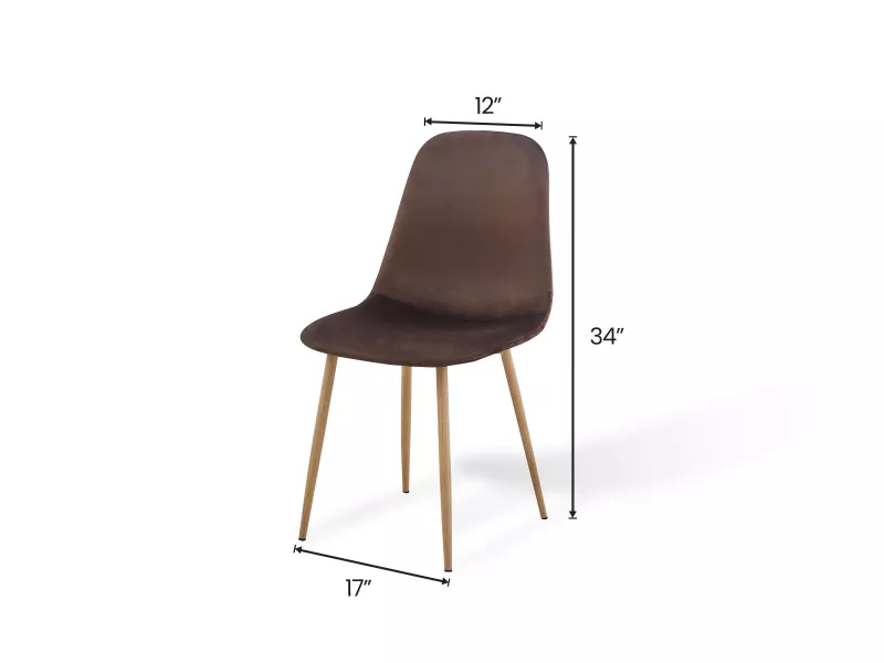 Joey Dining Chair in Brown Color