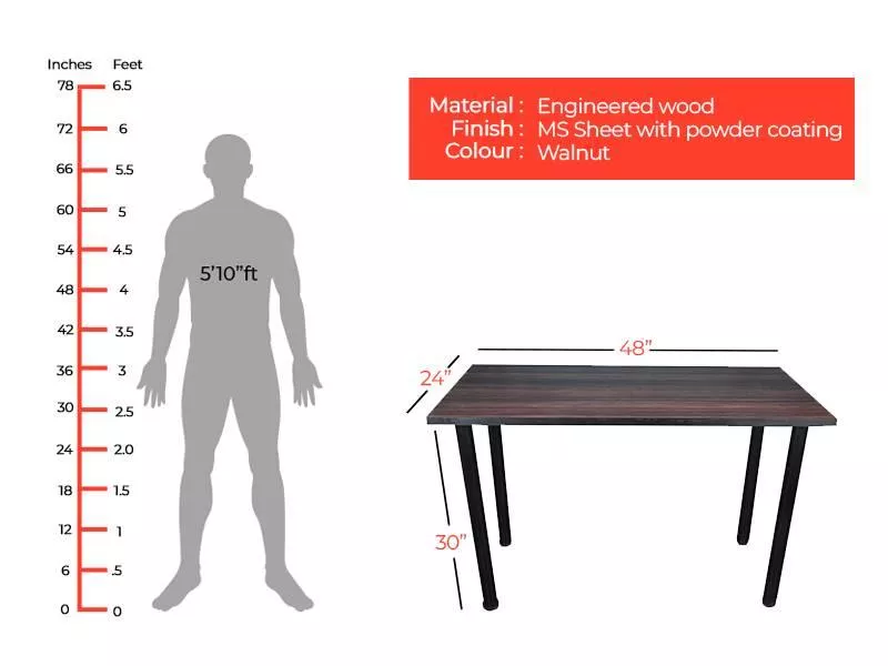 Multi Engineered Wood Table