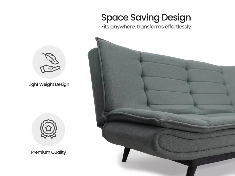 Oasis Sofa Cum Bed in Mineral Green