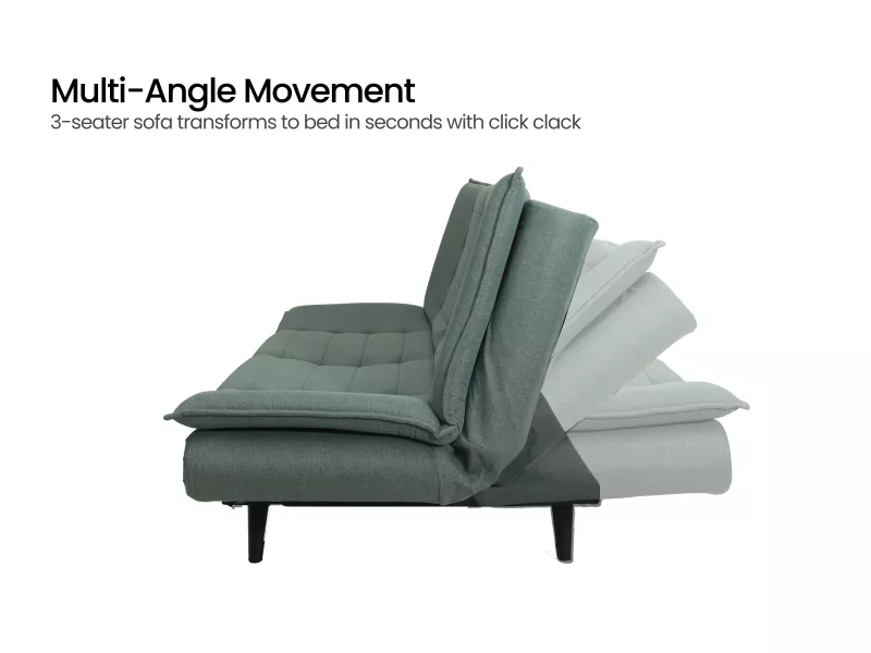 Oasis Sofa Cum Bed in Mineral Green