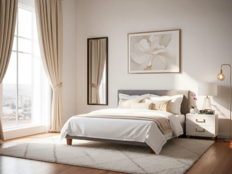 Soho Queen Size Double Bed with 4 Inches Mattress