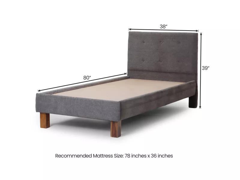 Premium Soho Upholstered Single Bed