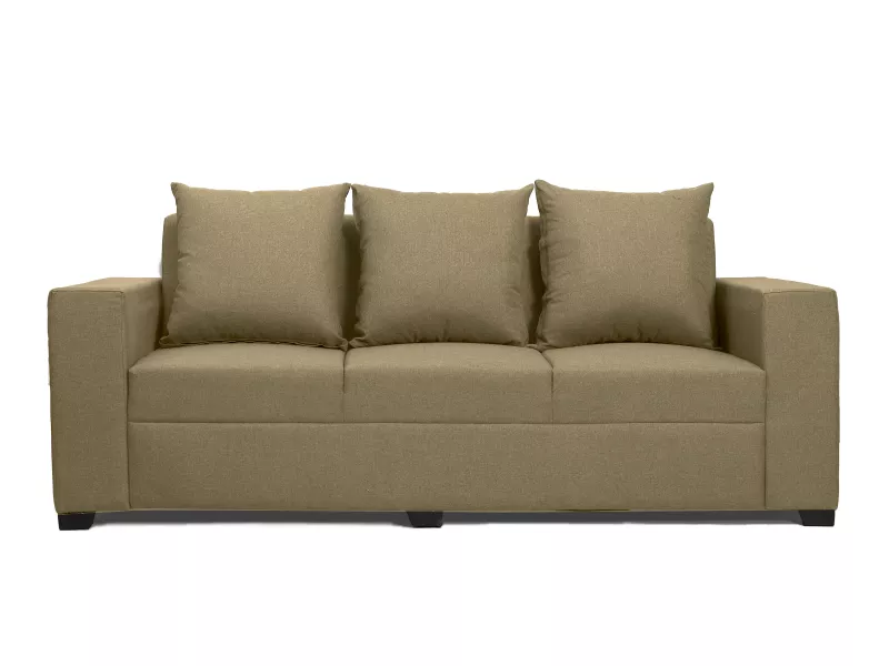 Hugo Upholstered 3 Seater Sofa in Beige Color