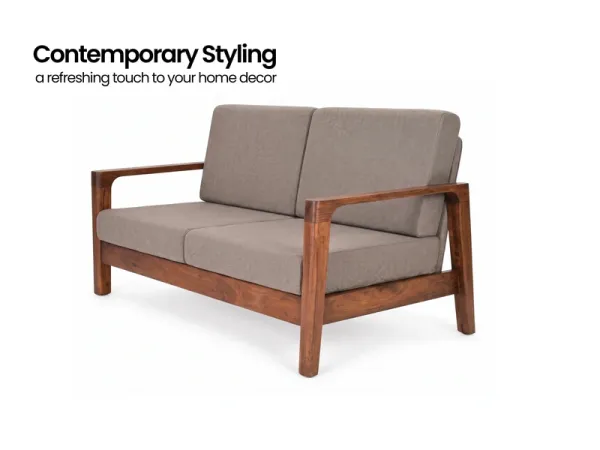Zora 2 Seater Sofa in Grey Color