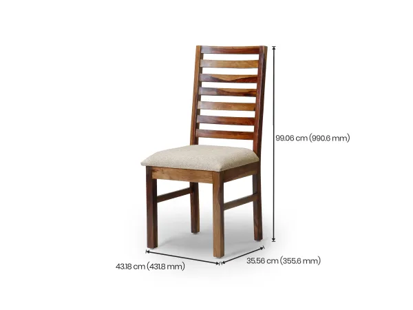Alexa 4 Seater Dining Table with 4 Wooden Chairs