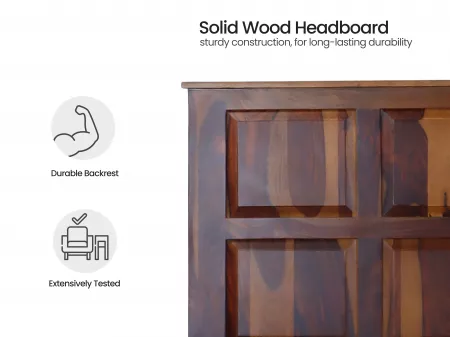 Alexa Solid Wood Queen Size Double Bed