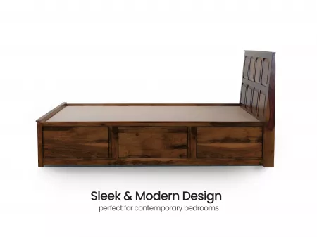 Alexa Queen Bed with Hydraulic Storage