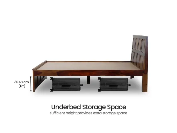 Alexa Solid Wood Queen Size Double Bed